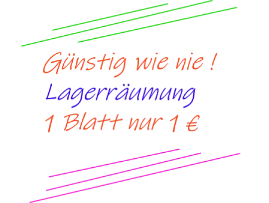 HEYDA Glitterkarton, 1 Stck A4 Lagerräumung, nur 1€